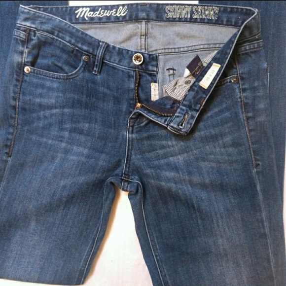 Madewell Skinny Skinny Womens Blue Jeans 27x32 - Picture 4 of 9